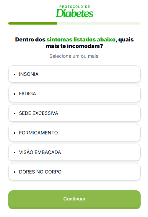 Sintomas que incomodam